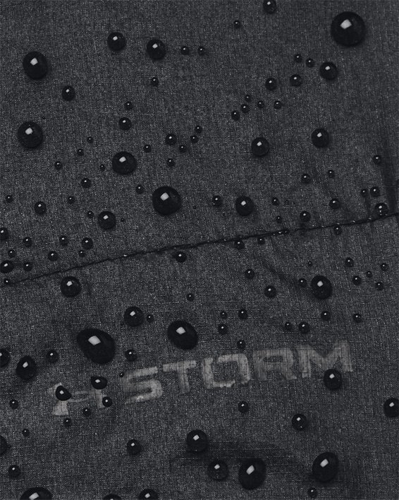 남성 UA Storm 임패스 트레일 재킷 in Black image number 8